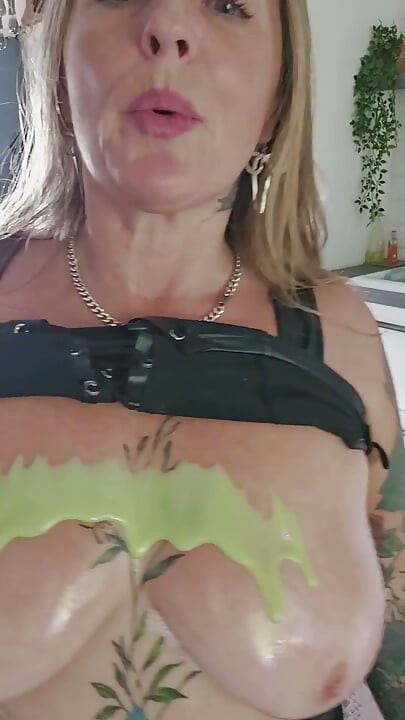 Horny as Fuck in Black Pvc Lattice Suit