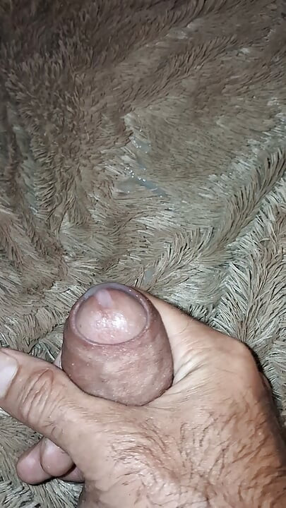 Cumshot from a hard cock