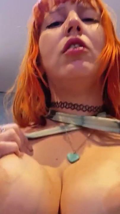 Busty redhead riding her boyfriend got a cumshot in her pussy | Clip 1