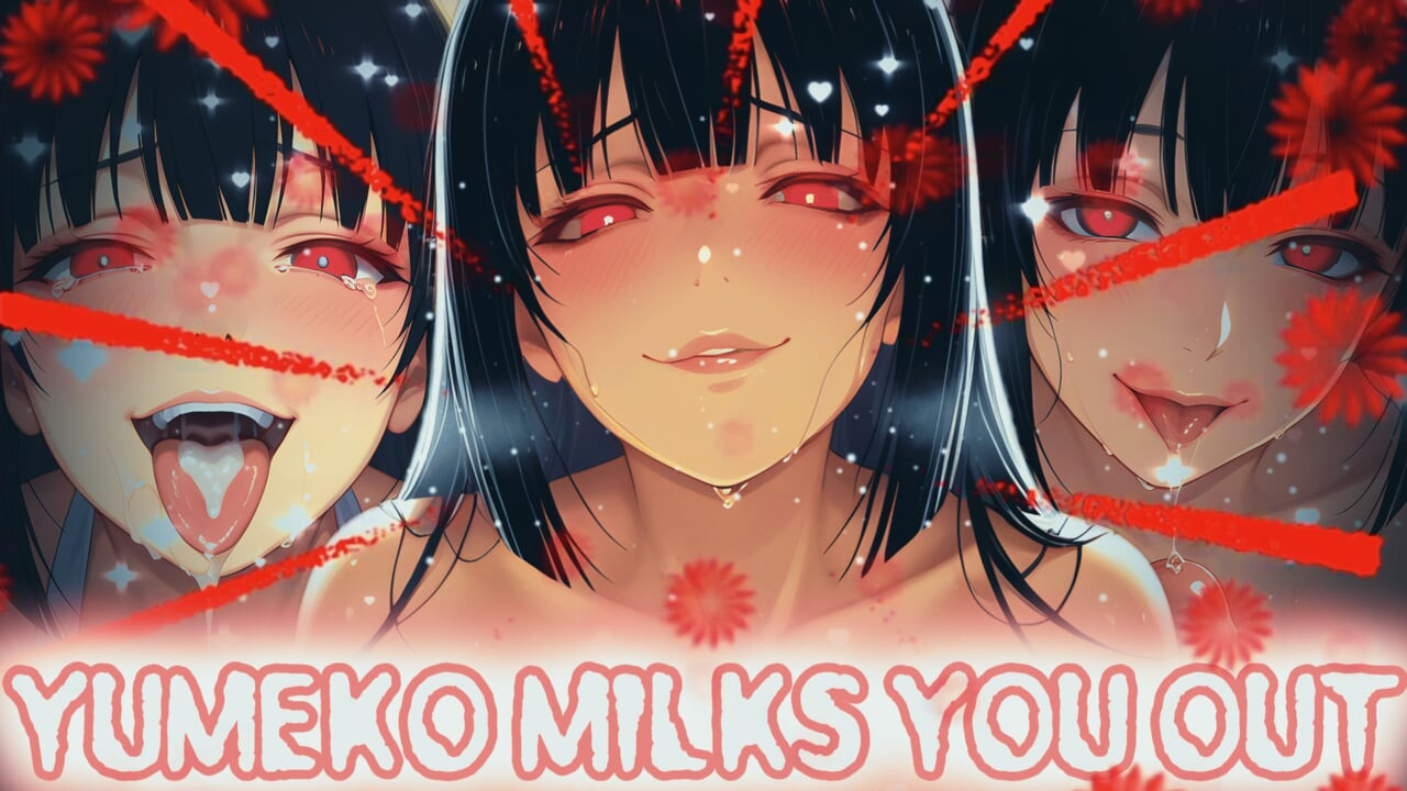 Horny Yumeko drains you and your cock out (Sex JOI)