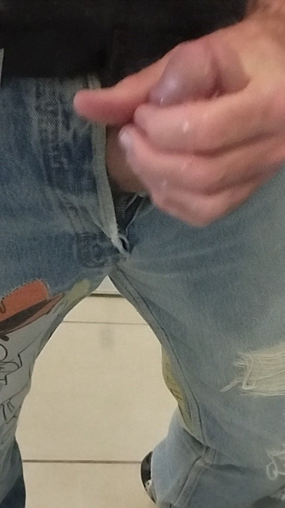 Masturbation jean Levi's fetich