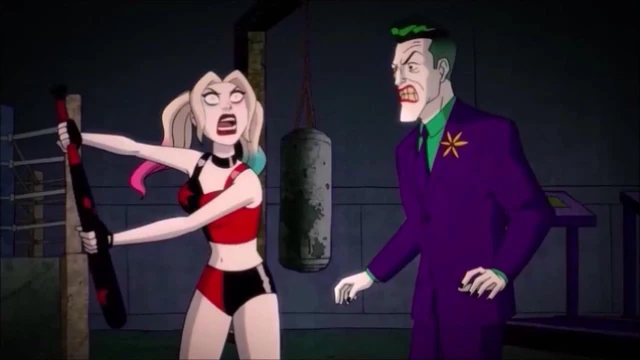 Harley Quinn JOKERB ALLBUSTING - bat swing in the balls, DC
