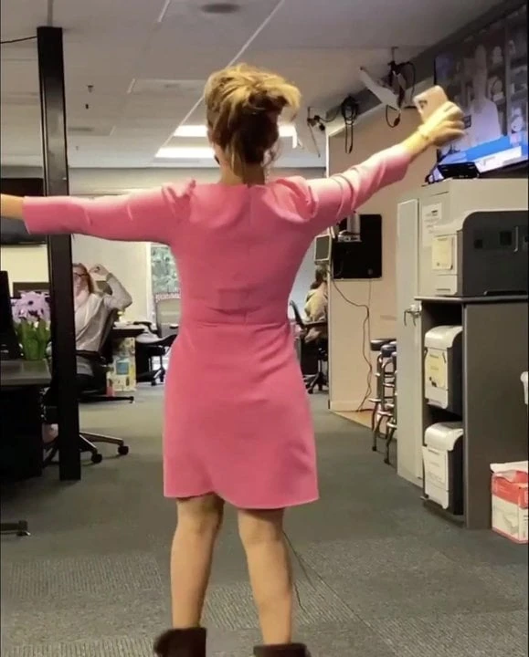 Just watch her dance with visible nipples