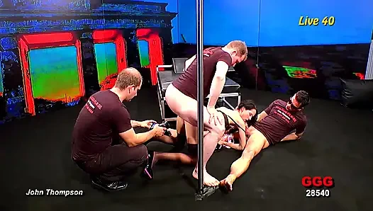 Ggg John Thompson - Aymie Live40 Wild Gangbang Fuckfest