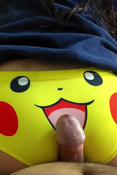 I Rubbed My Roommate's Cock with My Cute Panties to Make Him Horny