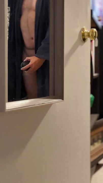 Caught him watching porn using his toy