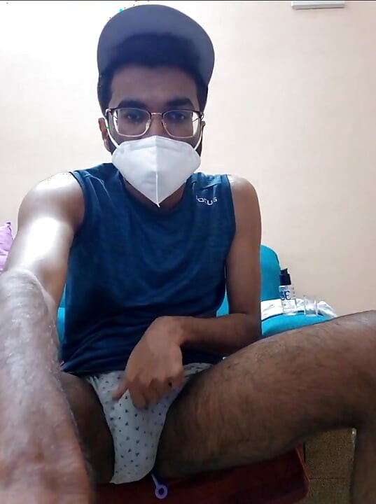 Desi handsome indian webcam anal toy fucks the piss out of him uncontrollably pissing in underwear and cumshot bottomless naked
