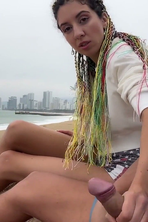 I See You Jerking off to Me and I Want to Help You Cum! - Cock Flashing on Open Beach
