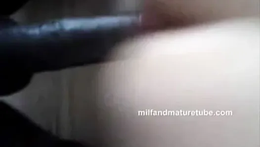 Horny milf takes black dick in ass
