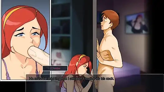 Сводная сестренка делает минет у глорихола