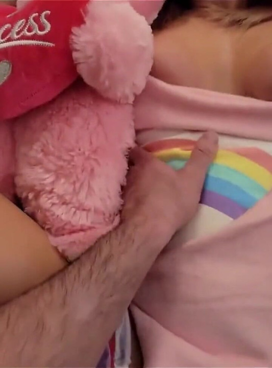 Stepfather Massages Stepdaughter's Pussy