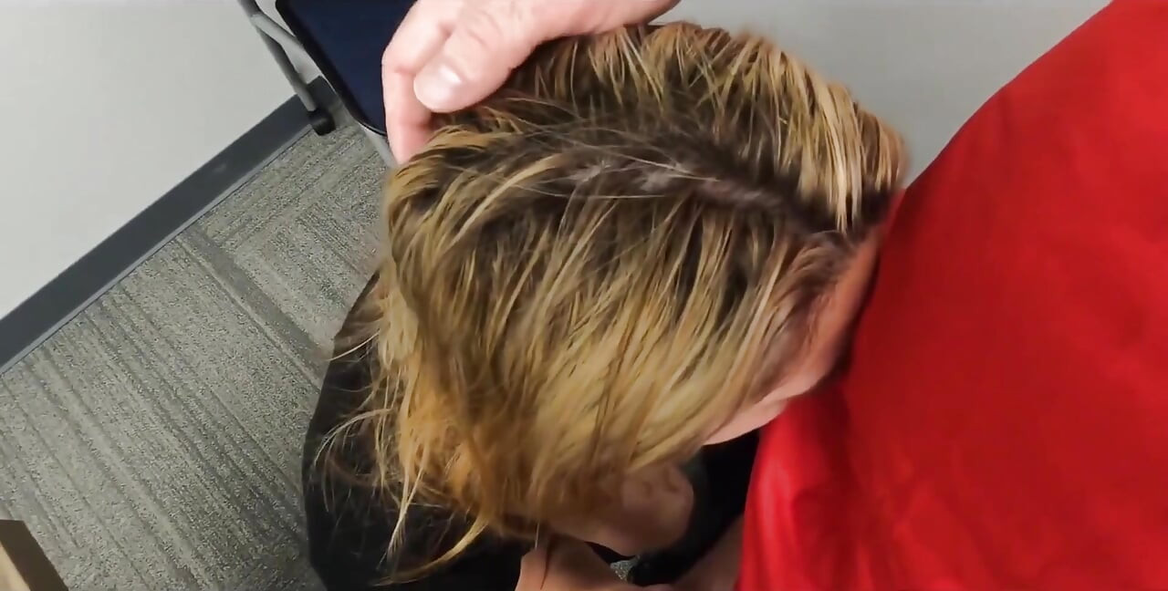 Girl Gives New Boss a Blowjob During Job Interview
