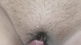 My Wife Tight Pussy Zoom inside and cum inside pussy