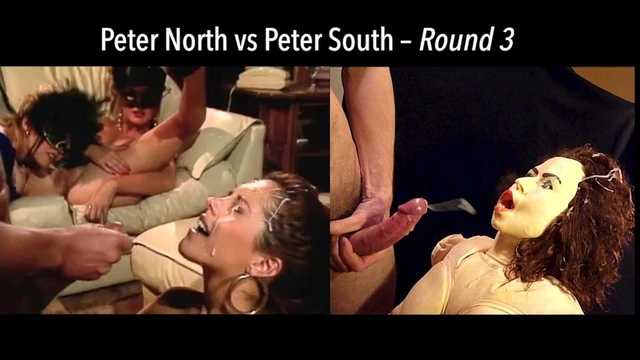 Peter North vs Peter South Round 3 Battle of Huge Cumshots
