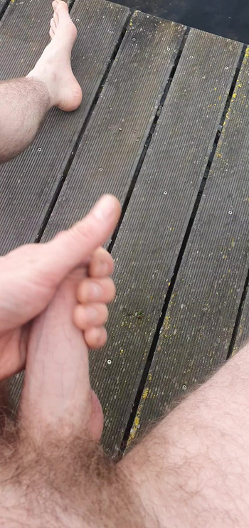 Jerked off at the lake