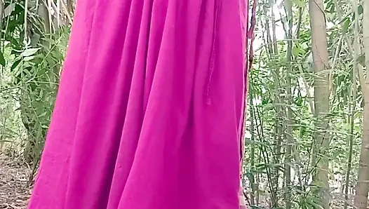 Muslim boy fucked beautiful hindu housewife in the jangle.
