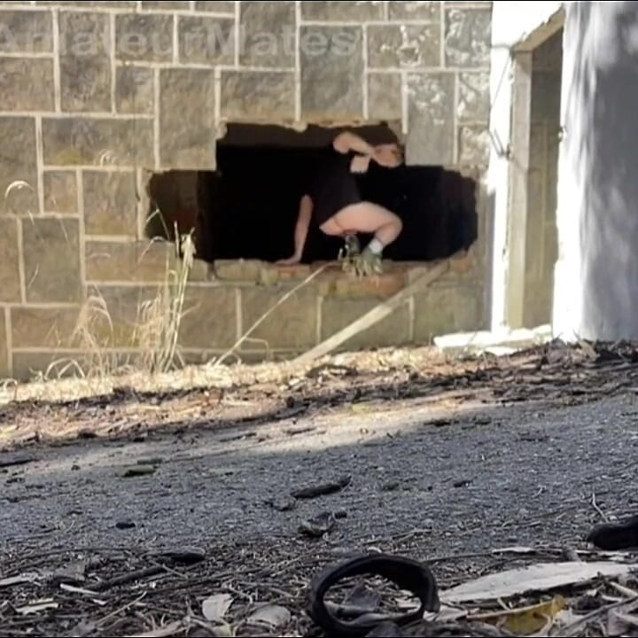 Exploring an Abandoned Building, 2 Amateur Boys Remove Their Clothes and One Starts to Bust a Nut