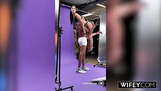 WIFEY Petite Wife Kiki Mink Takes Every Inch Of A Thick Cock While Her Partner Watches