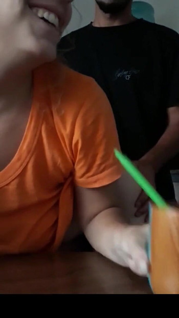 Stunning moment from "big ass latina eats breakfast while boyfriend fucks her"