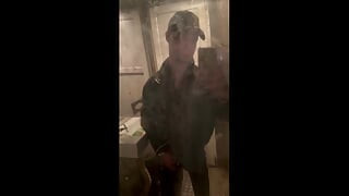 Kinkysirius in Chav Scally Outfit in the Most Dirty Train Toilet