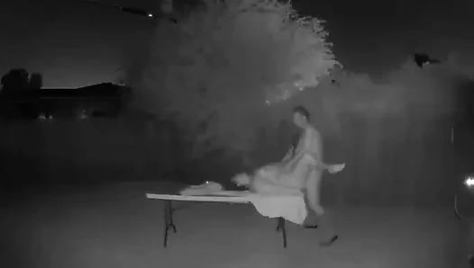 Backyard bbw seks