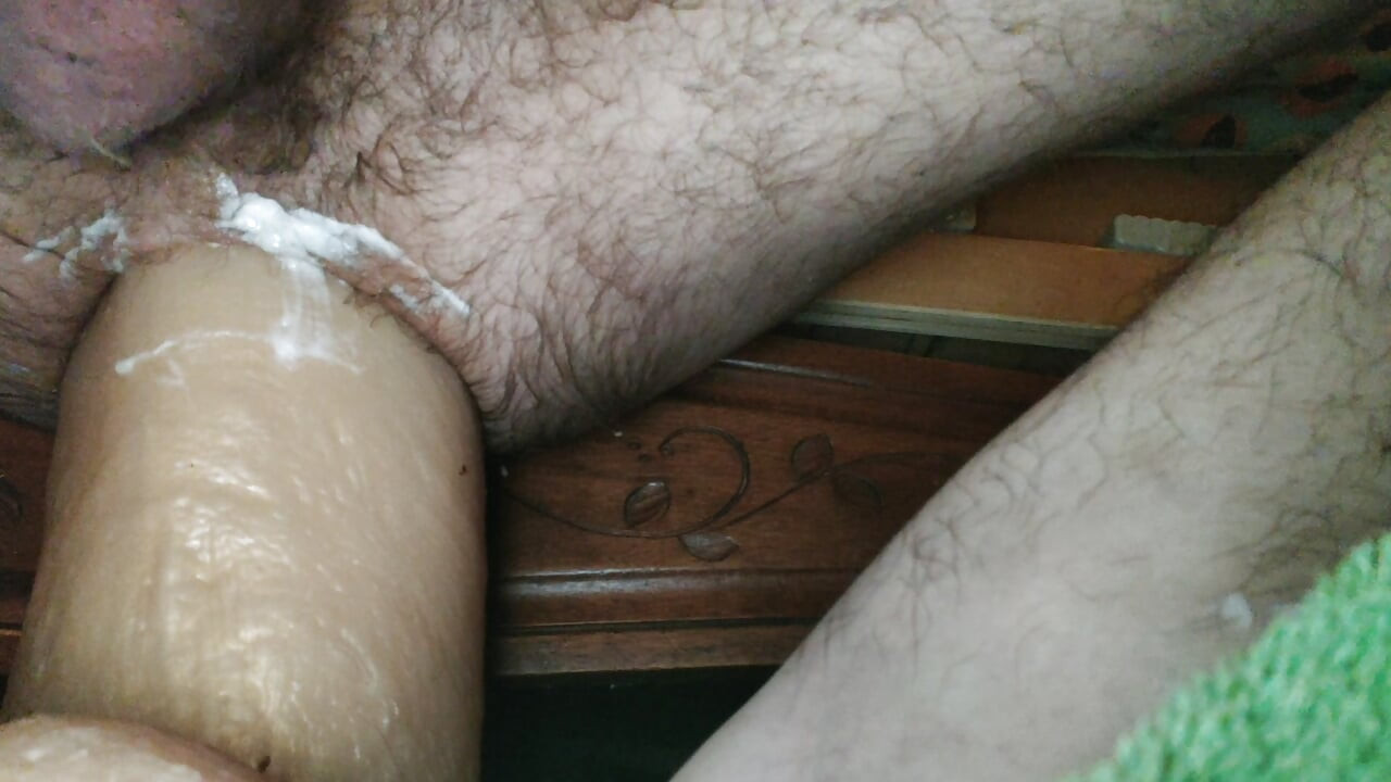 Impaled on my giant dildo Mr Hankey toy clip clop 4xl