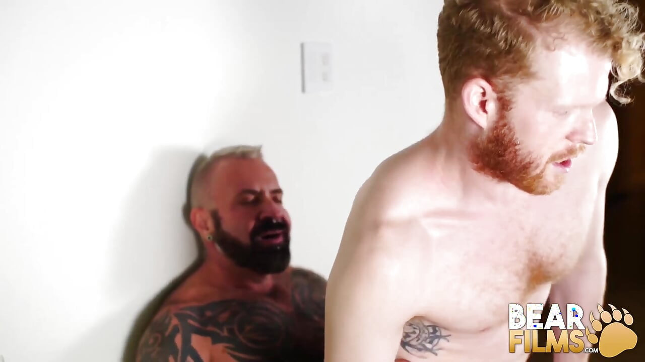 BEARFILMS - Wild Marc Angelo hard ass drilled by naughty bear
