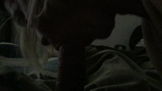 Getting my cock sucked by a good slut 