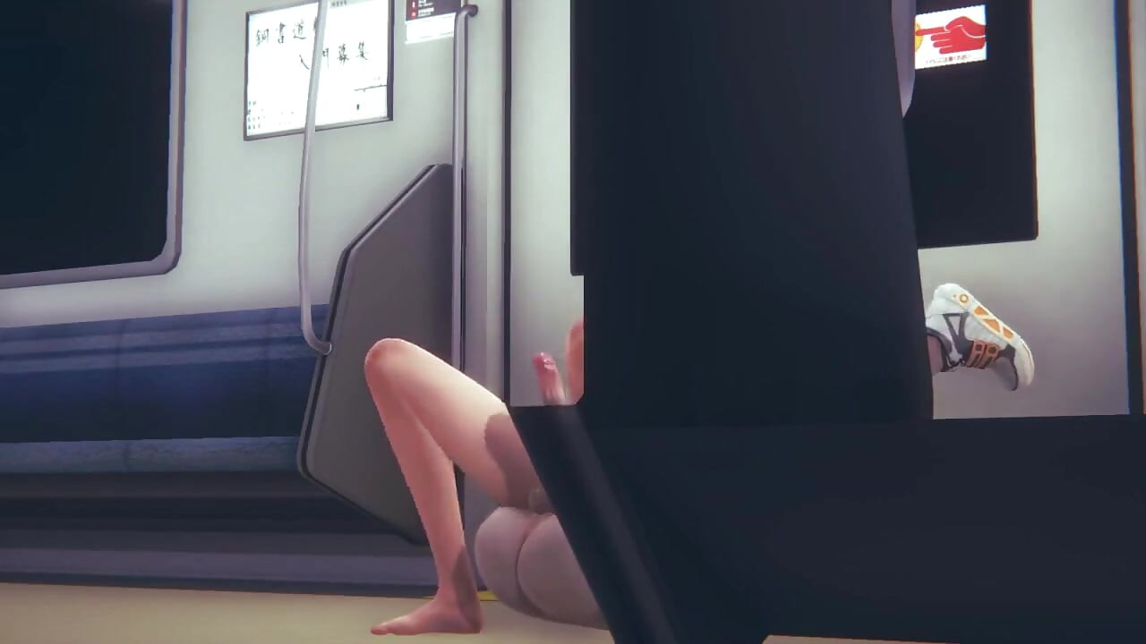기차 3부에서 후타나리와 섹스하는 섹시한 펨보이 Yaoi