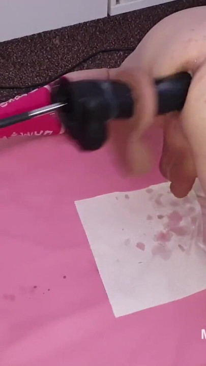 Powerful moment from "Huge black dildo anal fucking for DILF Mike Essex"