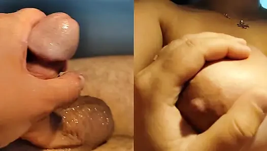 Video Format Jarak Dekat Baru! Toket aduhai adik tiriku lagi asik ngocok kontolku Crot sperma banyak banget