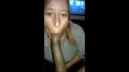 White Slut Suck Huge Black Cock