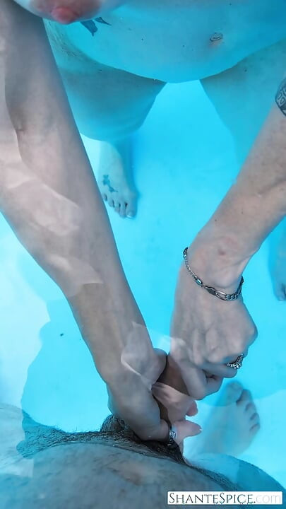 Pool Sex: Silicone Lube and Creamy Finish