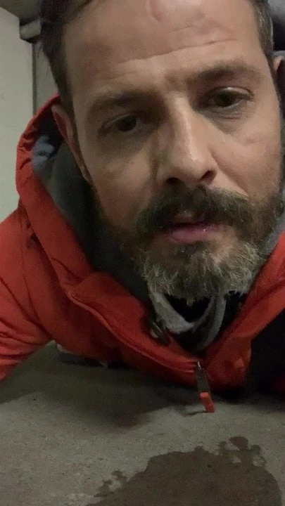 Pissing in Basement Garage 2