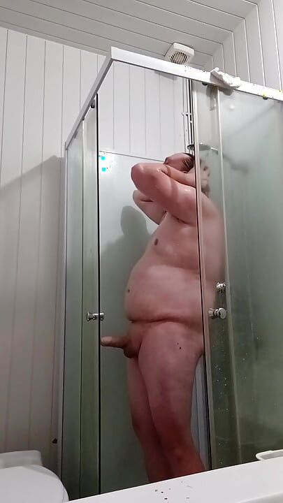 I Wax, Shower, Masturbate, Wick My Feet, Cum and Swallow My Cum in the Shower