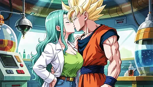 Goku takes advantage of the fact that Vegeta is not there to visit Bulma. Porn in Spanish- AI