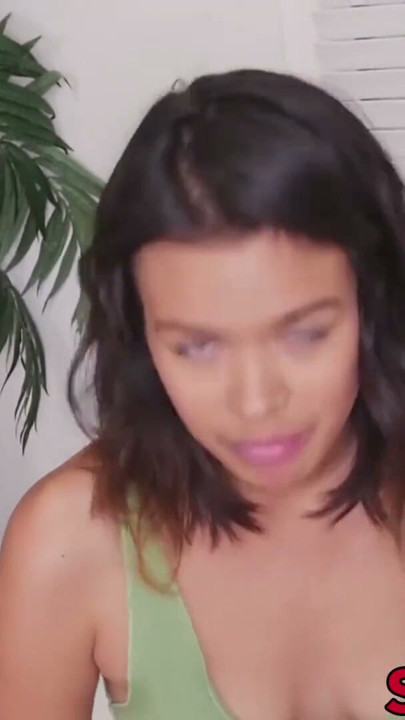 Young latina Kat Arina fucking before stepbro facial | Clip 1