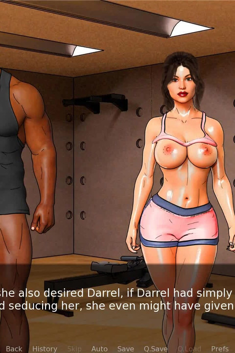 A couple's duet of love&lust: wife and big guy in the gym, interracial ep.21