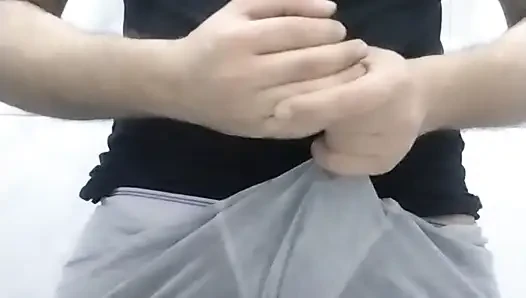 A very hot Egyptian man's penis ejaculates a lot of semen