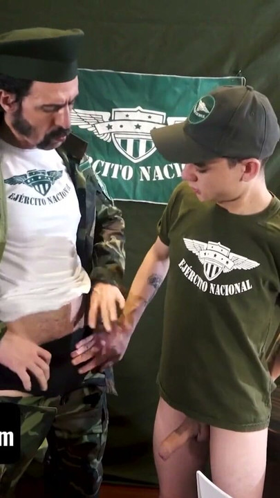 Latin Army Catches Private Playing With a Dildo & Fucks Him With a Bigger One | Clip 2