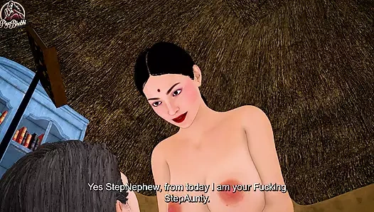 Step-nephew ate superman capsule and fucked step-aunt