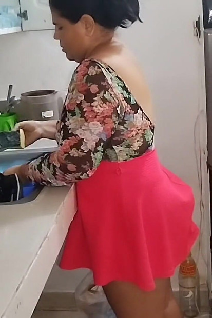 Big Assed Stepmother Thirsty for a Good Cock Ends up Fucking Her Stepsons Friend