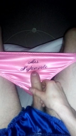 Wanking in my two favourite knickers