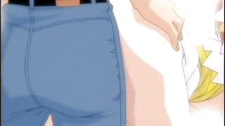 Sexy anime maid fucking hard dick