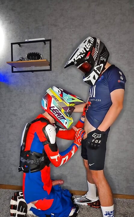 Sucked My Boyfriend off Sweetly While Wearing His Moto Gear