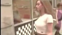 Young Jennifer Love Hewitt Tits Bouncing Tight White Shirt