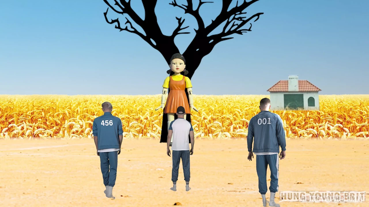 面具在中途滑落，但在隔壁无畏的男孩体内射精