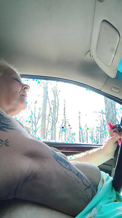 Masterbation in Car Driver Seat
