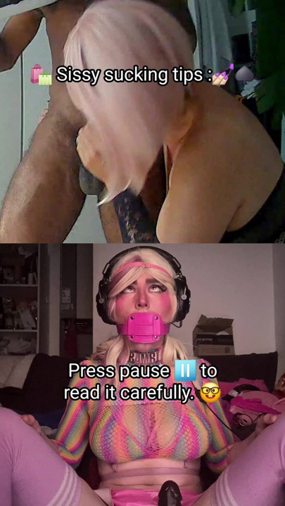 Sissy sucking tips : Make sure to please your hooking partner.