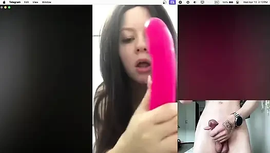 Sie beobachtet, wie ich zweimal masturbiere!